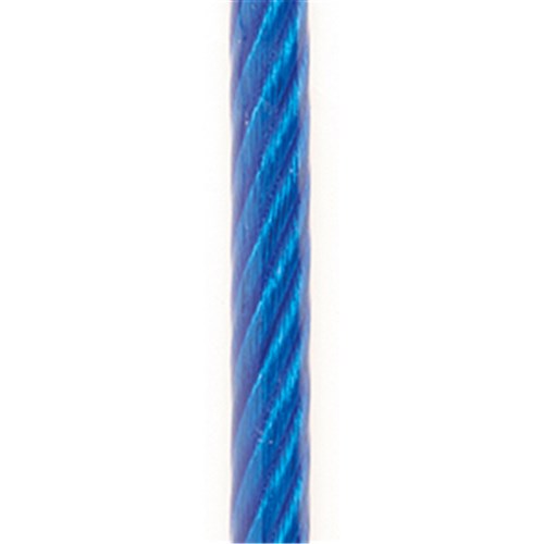 WIRE ROPE GAL 3.0MM WIRE (6 X 19) FIBRE CORE PVC COATED BLUE G1570